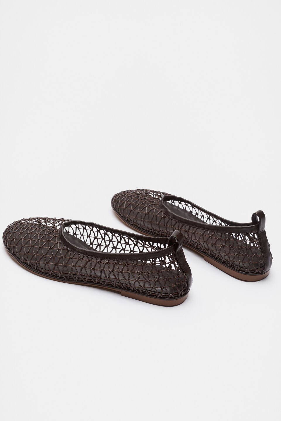 Parker Open Weave Ballet Flat  Chocolate