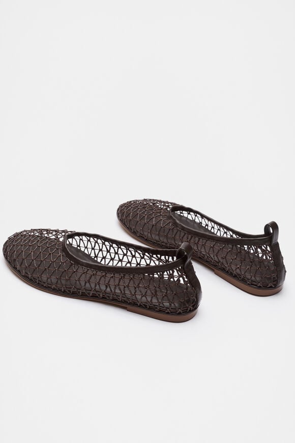 Parker Open Weave Ballet Flat  Chocolate  hi-res