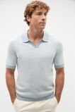 Multi Textured Knit Polo  Sailor  hi-res