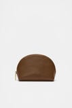 Leather Curved Pouch  Deep Tan  hi-res