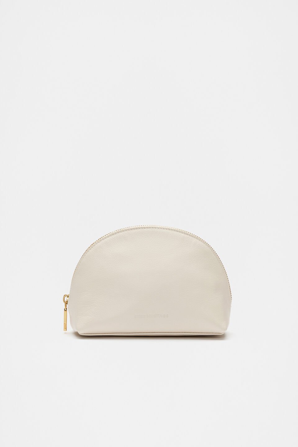 Leather Curved Pouch  Tofu