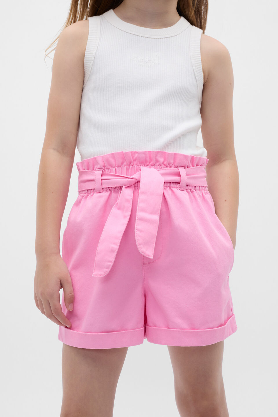 Paperbag Short  Candy Pink
