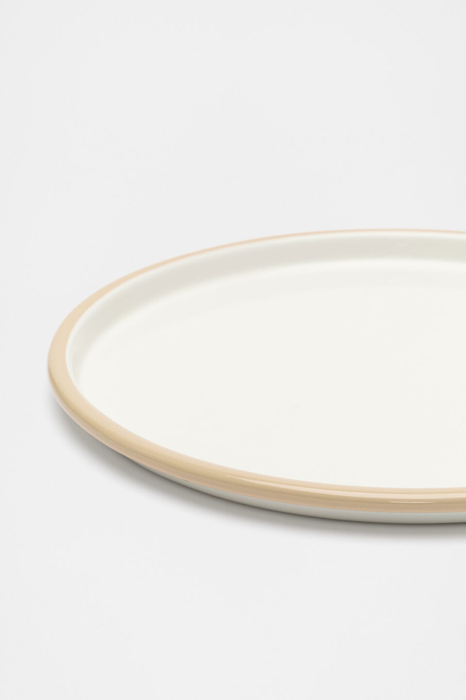 Loretta Enamel Serving Platter  Cloud Cream