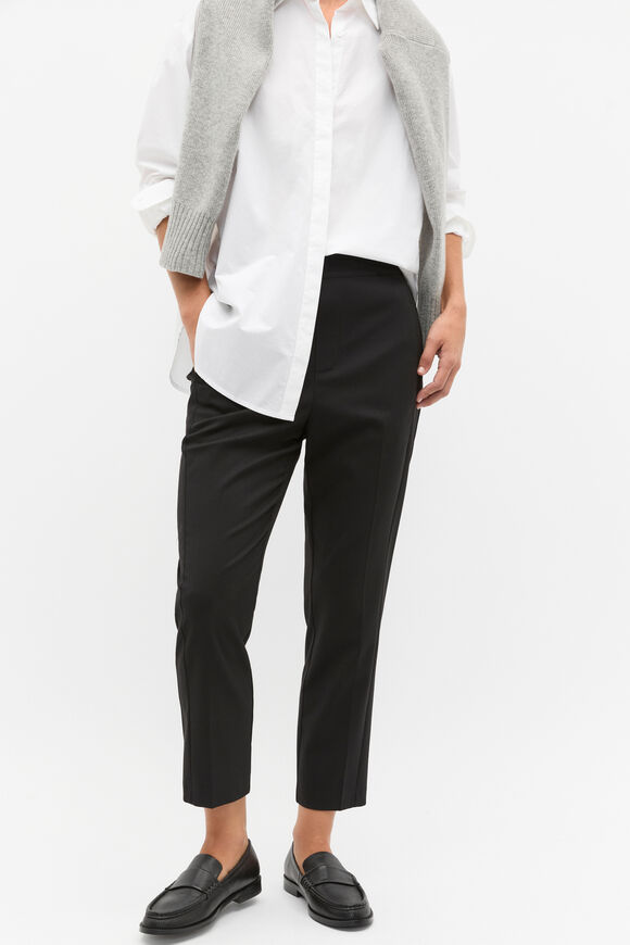 Slim Leg Elasticated Pant  Black  hi-res