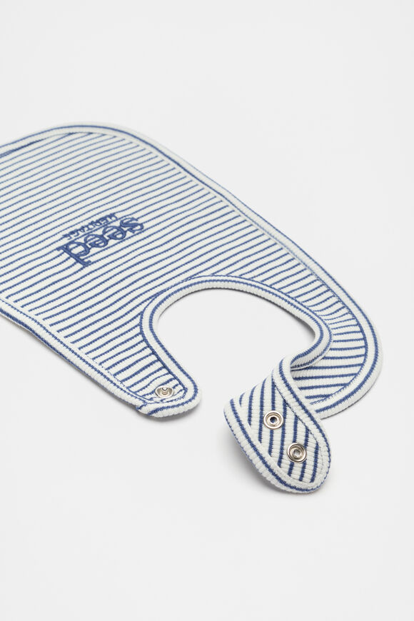 Core Rib Logo Bib  Navy Stripe  hi-res