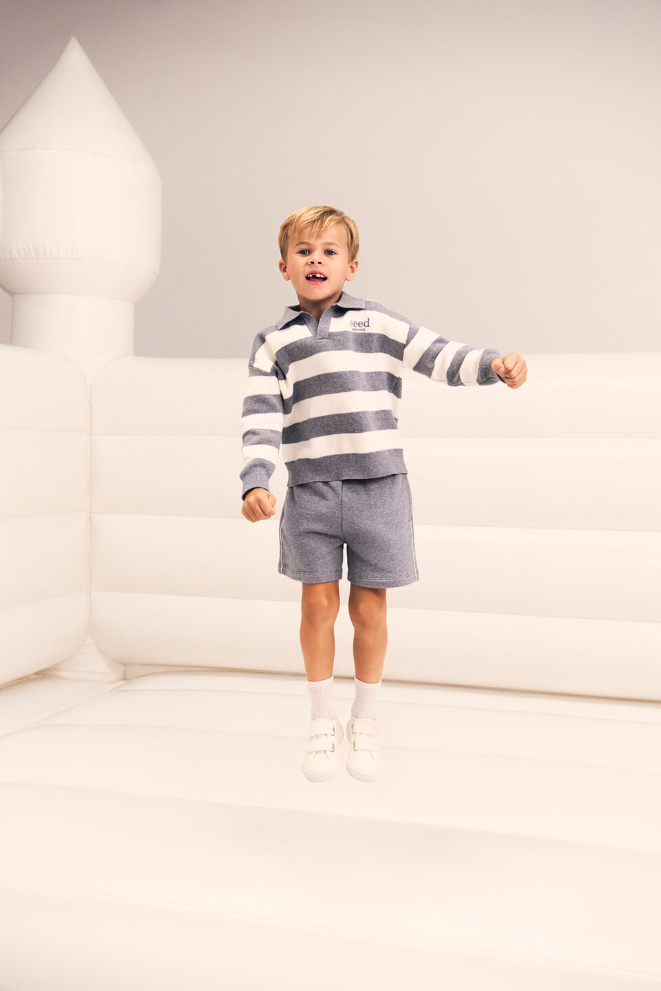 Essential Knit Sweater  Storm Marle