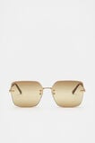 Matea Rectangle Frameless Sunglasses  Pinecone  hi-res