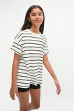 Oversized Logo Tee  Canvas Stripe  hi-res