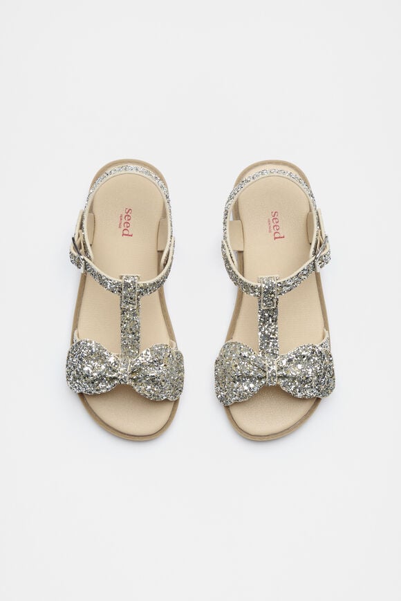 T Bar Bow Sandal  Glitter  hi-res
