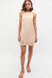 Retro Embroidered Mini Dress  Ecru  hi-res