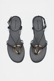 Etta Ring Detail Sandal  Black  hi-res