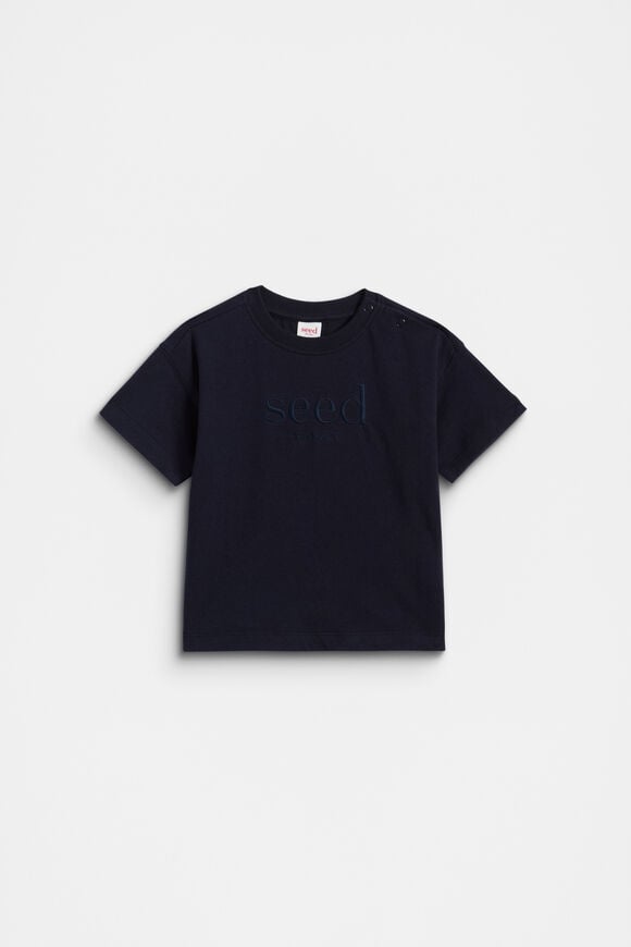 Core Oversized Logo Tee  Midnight Blue  hi-res