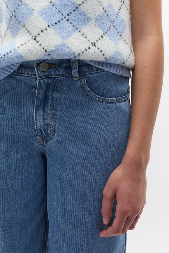 Soft Wide Leg Jean  Mid Wash  hi-res
