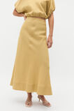 Core Linen Seam Front Skirt  Honey  hi-res