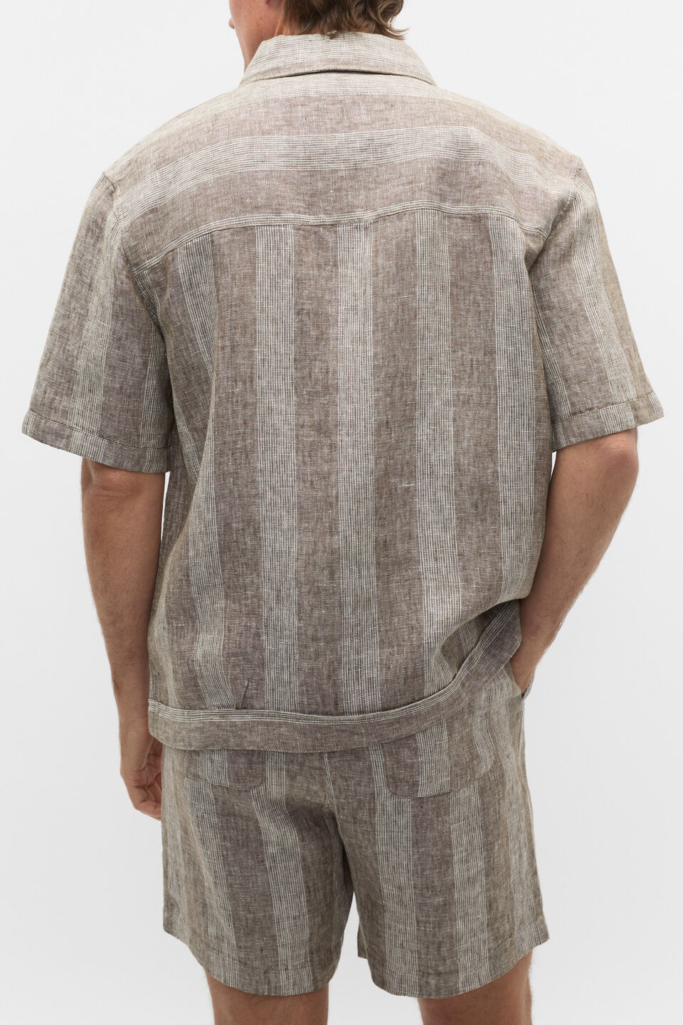 Boxy Linen Shirt  Cocoa