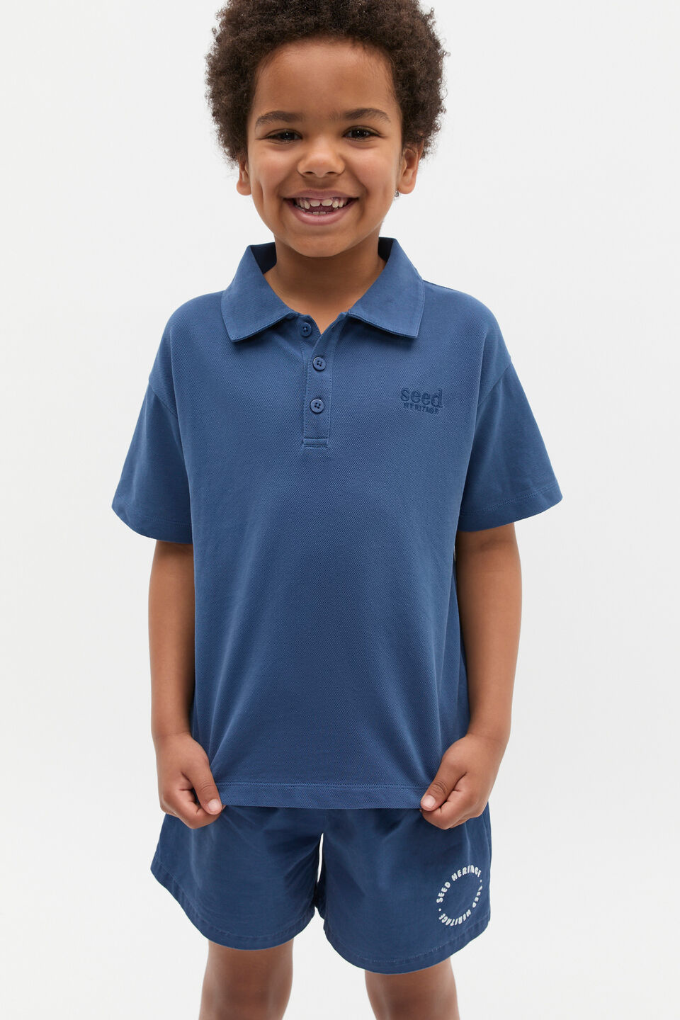 Core Garment Dye Polo  Washed Navy