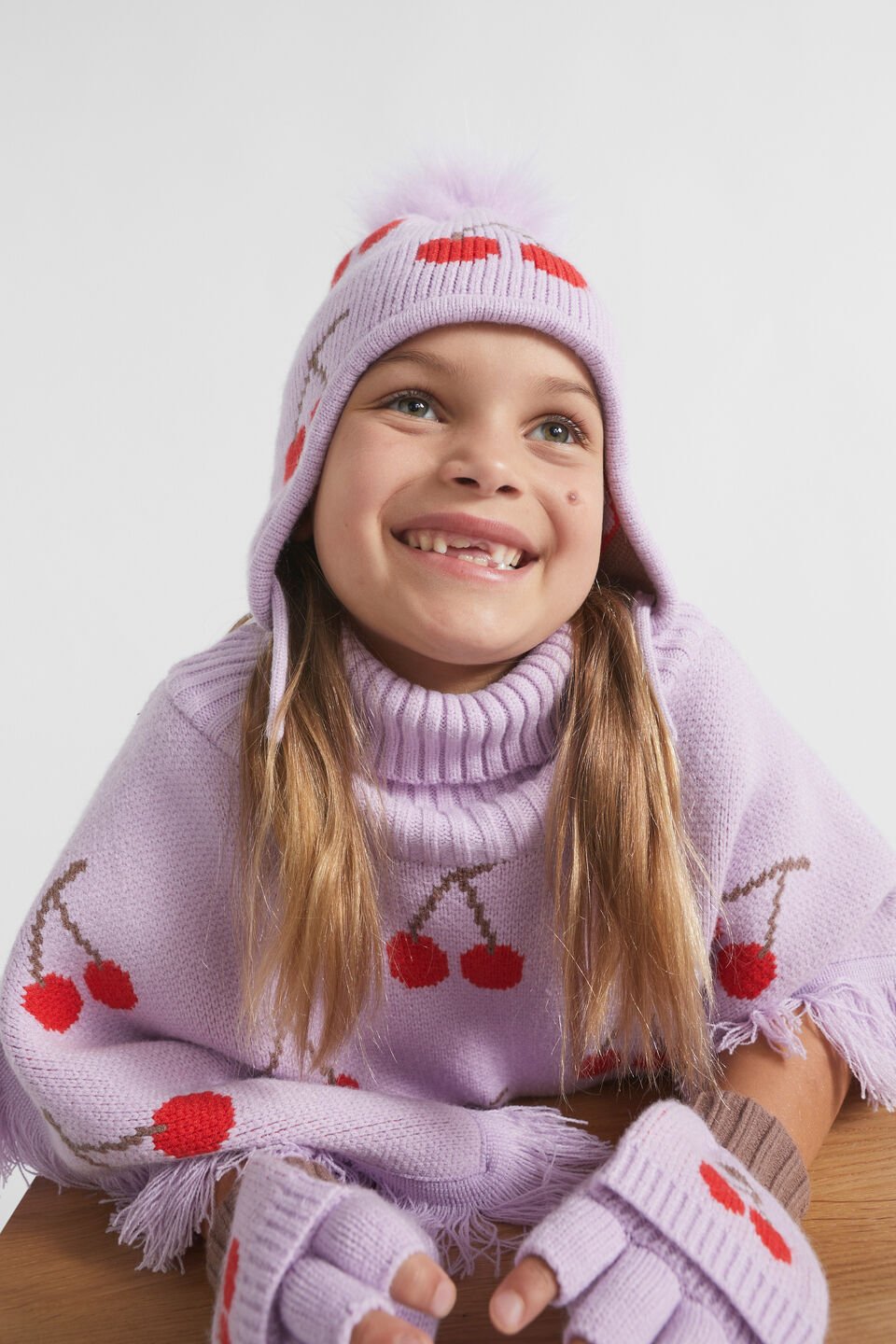 Cherry Beanie  Multi