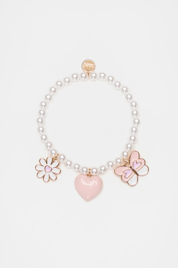 Pearl Charm Bracelet  Multi  hi-res