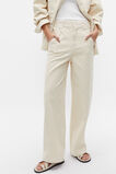 High Waist Elasticated Wide Leg Jean  Vanilla Cream  hi-res