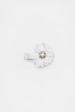 Organza Flower Duck Clip  White  hi-res