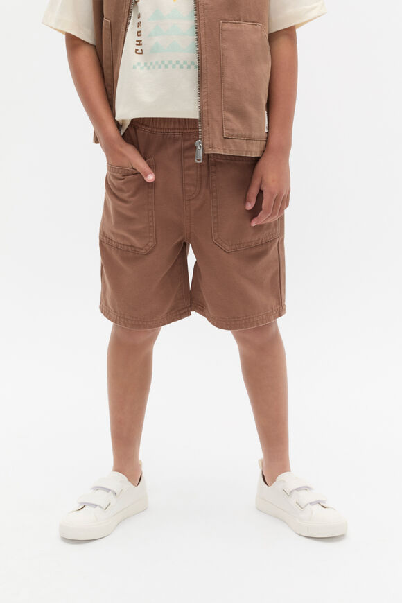 Pull On Twill Short  Mousse  hi-res