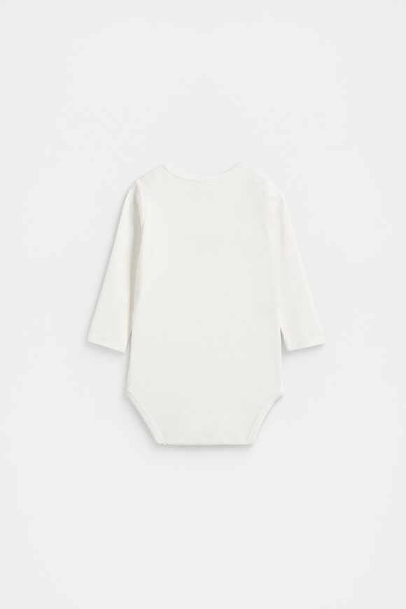 Core Rib Logo Bodysuit  Canvas  hi-res