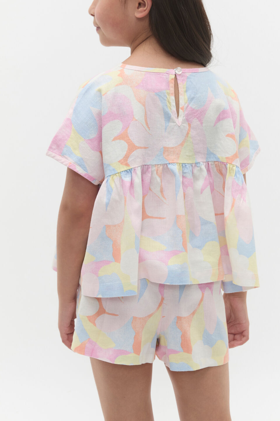 Abstract Floral Top  Multi