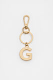 Gold Initials Keyring  G  hi-res