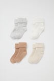 Rib Sock Multipack  Neutral  hi-res