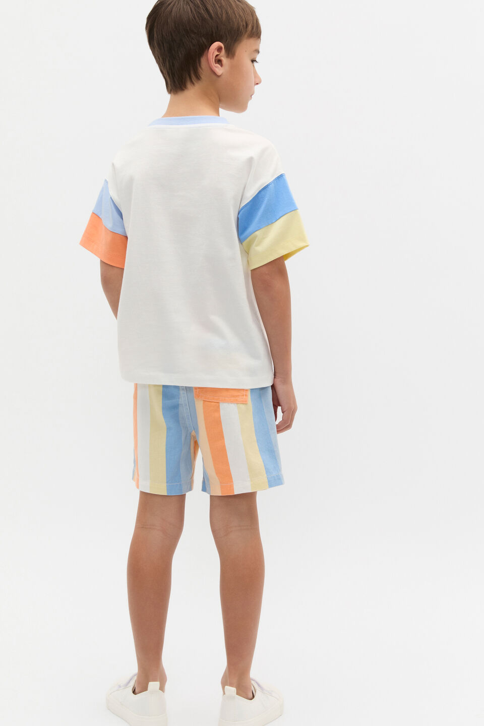 Panelled Logo Tee  Canvas