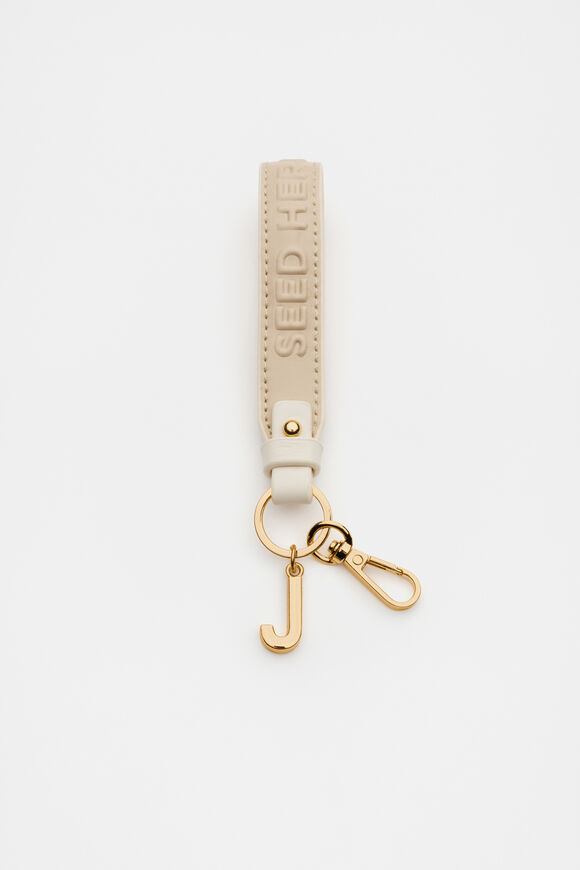 Initial Strap Keyring  J  hi-res