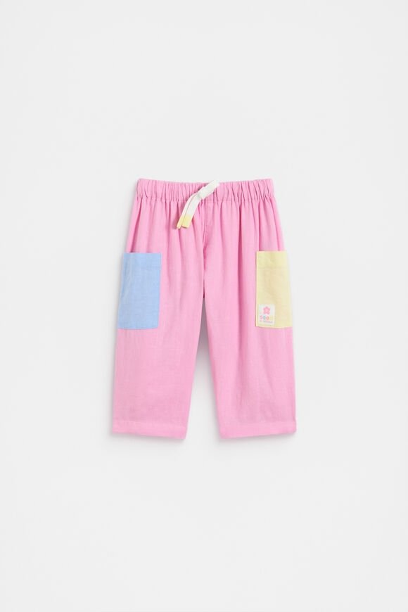 Colour Block Pant  Candy Pink  hi-res