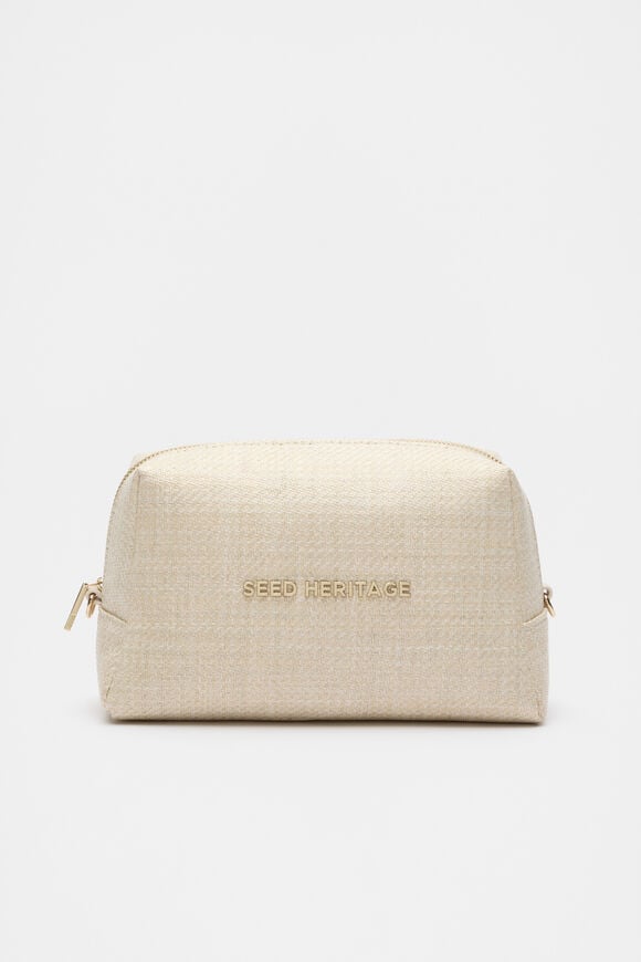 Logo Cosmetic Bag  Natural  hi-res