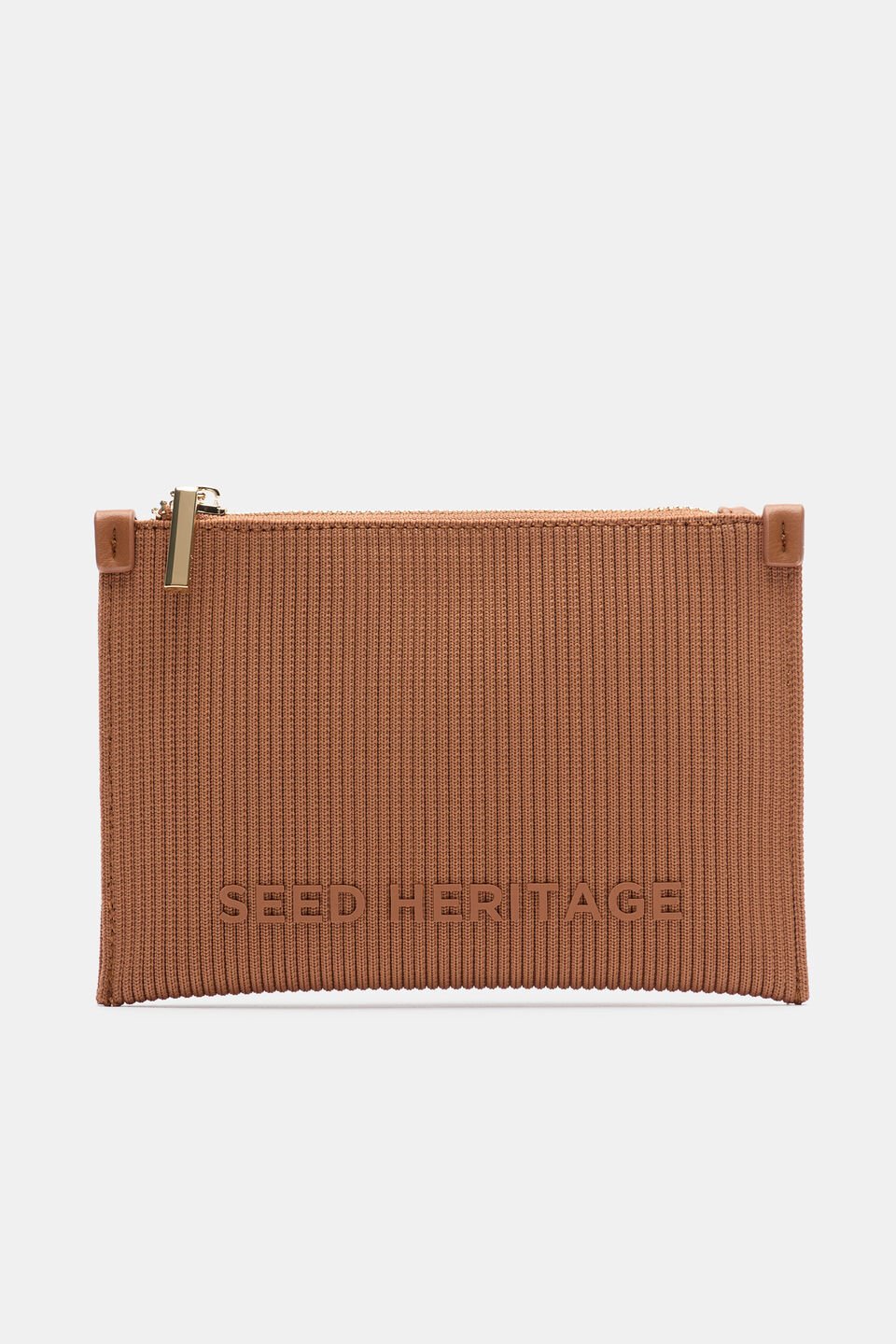 Knit Zip Purse  Copper