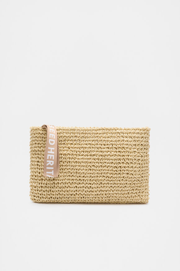 Logo Woven Pouch  Ecru  hi-res