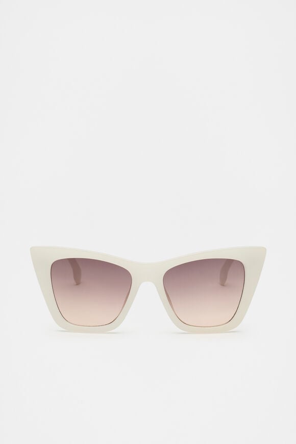 Paola Designer Catseye Sunglasses  Cream  hi-res