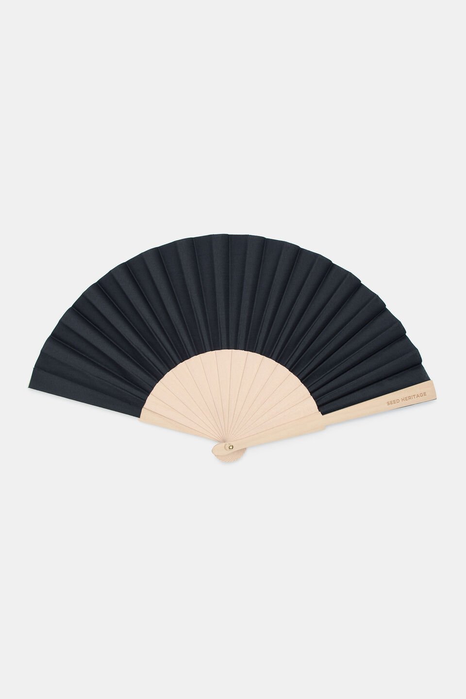 Seed Hand Fan  Black