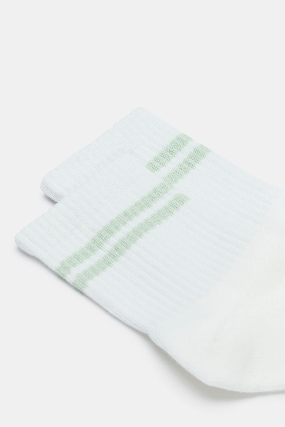 Stripe Quarter Crew Sock  Eucalypt Stripe