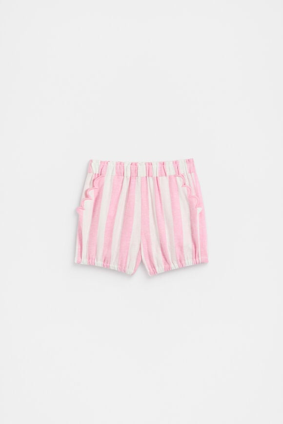 Stripe Scallop Bloomer  Candy Pink  hi-res