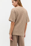 Textured Longline Boxy Tee  Nutmeg Twist  hi-res