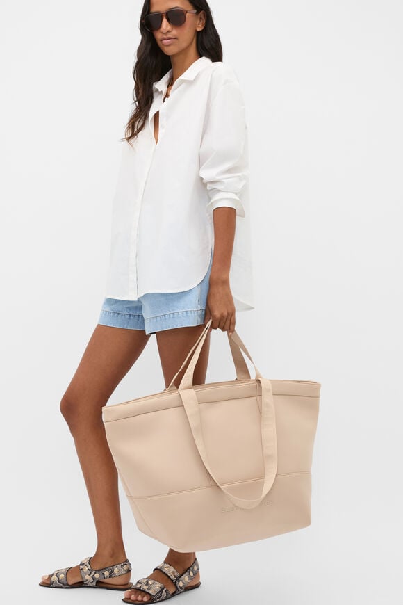 Seed Overnight Tech Tote  Ecru  hi-res