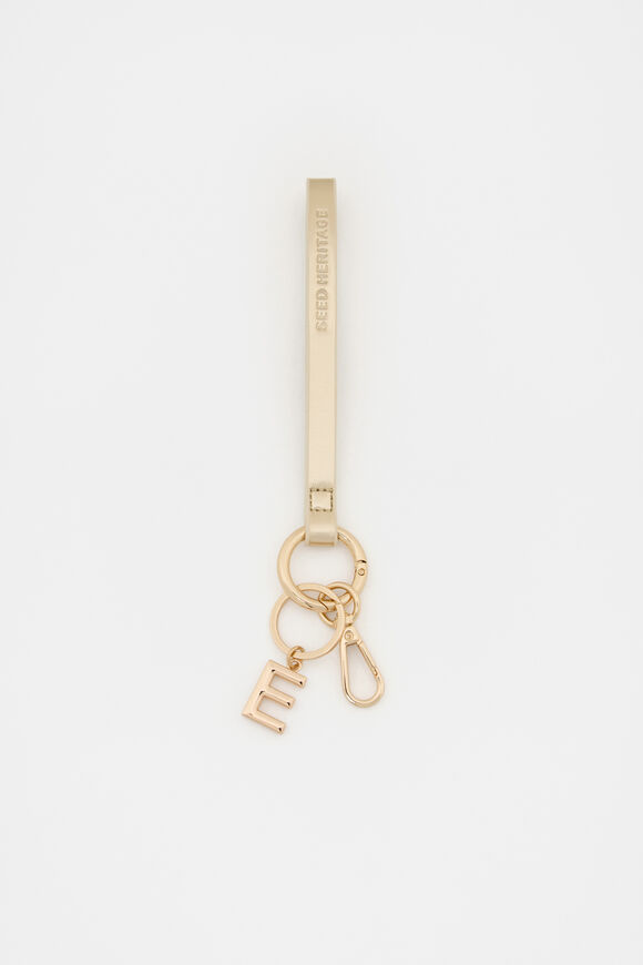 Pale Gold Wrist Letter Strap  E  hi-res