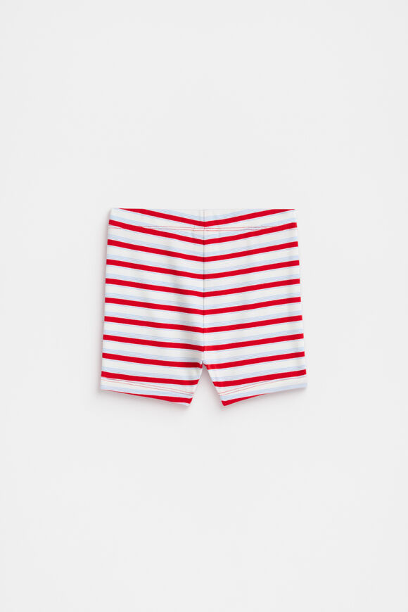 Stripe Bike Short  Chilli Stripe  hi-res