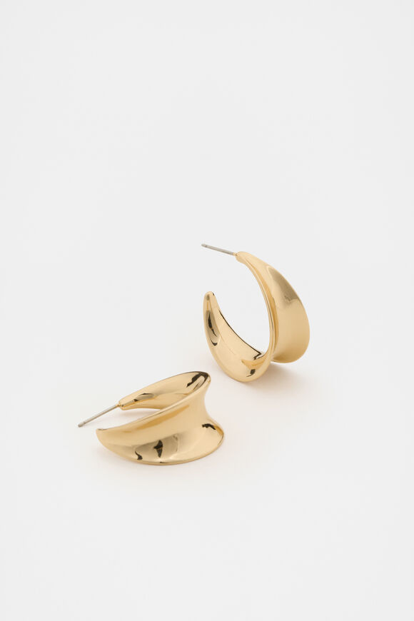 Inverted Hoop  Gold  hi-res