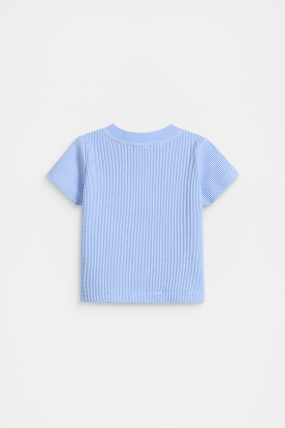 Core Waffle Henley  Luna Blue  hi-res