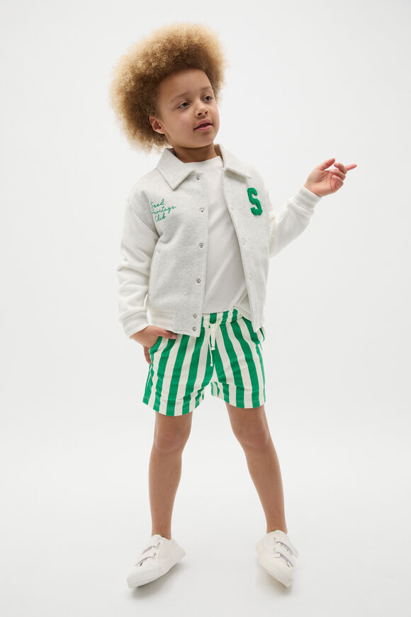 Seed Club Soft Bomber  Light Grey Marle  hi-res