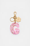 Glitter Initial Bag Charm  G  hi-res