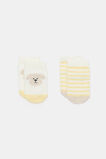 Puppy Sock 2 Pack  Pale Banana  hi-res