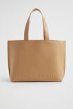 Logo Detail Tote  Caramel  hi-res