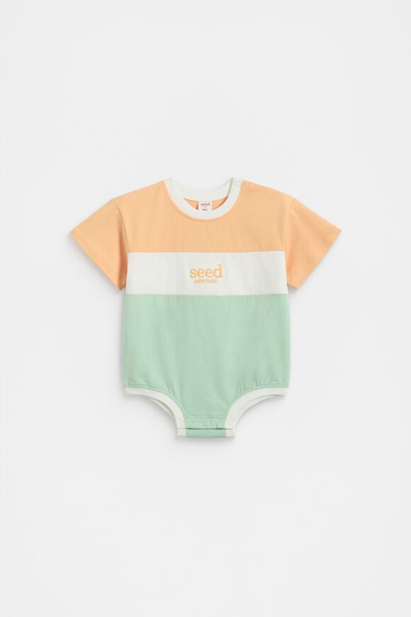 Spliced Logo Oversized Bodysuit  Mint  hi-res